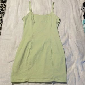 Green mini dress from H&M